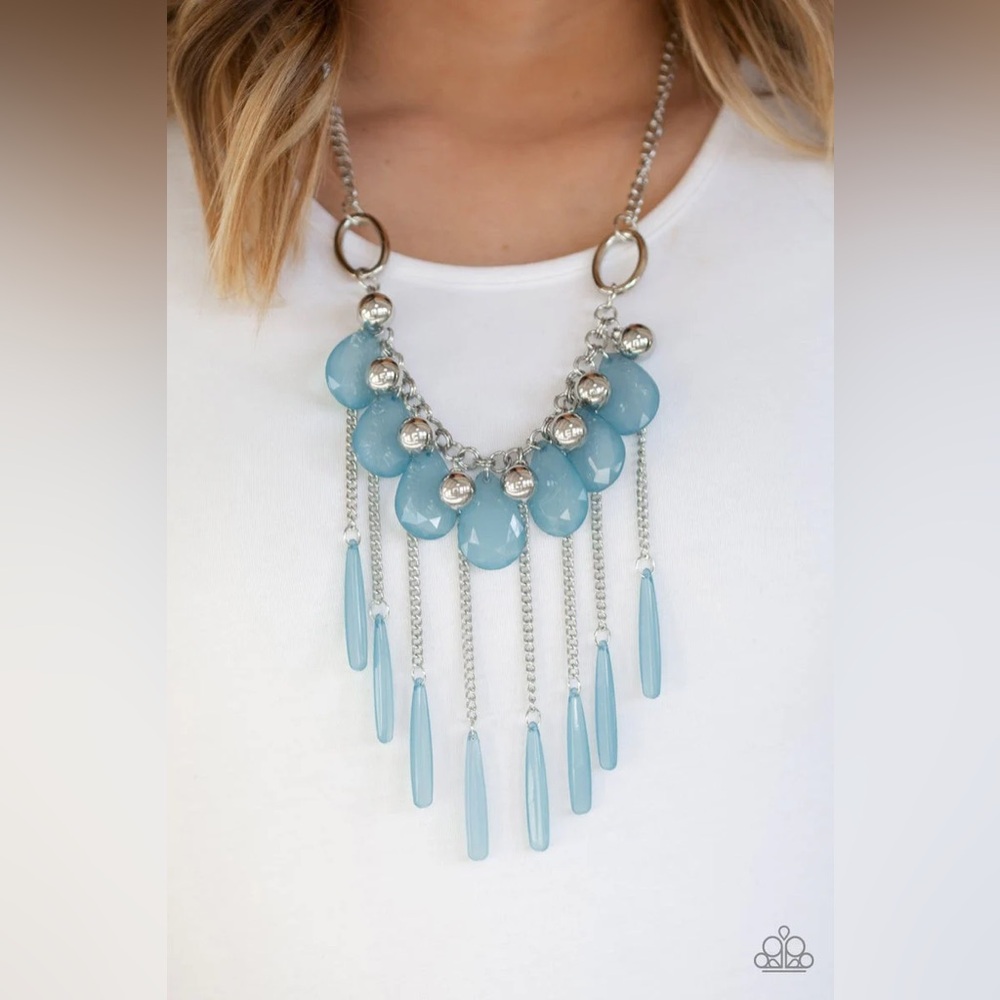 ❤️‍🔥5/$25❤️‍🔥 Roaring Riviera Blue Necklace